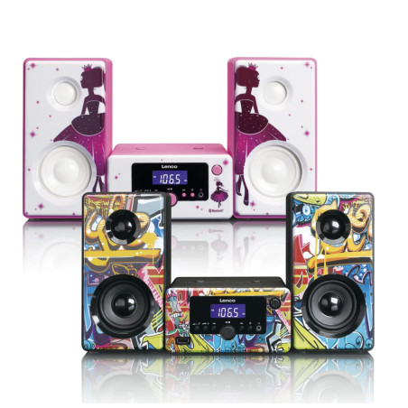 Lenco MC-020 Système Compact avec Radio FM Bluetooth et USB