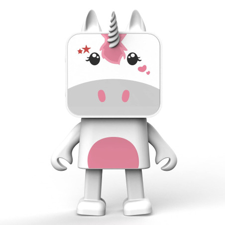 MOB – MOBILITY ON BOARD - Enceinte Bluetooth Dancing Animals Licorne - Enceinte Dansante Puissance 3W - Connexion sans Fil - Kit