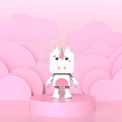 MOB – MOBILITY ON BOARD - Enceinte Bluetooth Dancing Animals Licorne - Enceinte Dansante Puissance 3W - Connexion sans Fil - Kit
