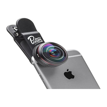 Pixter Objectif Super Fisheye Pro 235° - Compatible Tous Smartphones (Android, iOS, Windows Phone) - Compatible Multi Capteurs e