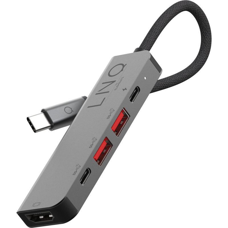 Linq 5-en-1 Hub USB-C Pro – Multiport 10 Gbps avec HDMI 4K @60 Hz, Power Delivery 100 W & Ports USB-A/USB-C – Station d’Extensio Linq 5-en-1 Hub USB-C Pro – Multiport 10 Gbps avec HDMI 4K @60 Hz, Power Delivery 100 W & Ports USB-A/USB-C – Station d’Extensio