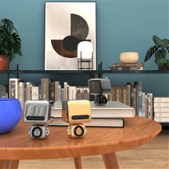 Mob - Astro Speaker - Petit Speaker Portable - Haut Parleur Puissant - Design Fun et Original - Or