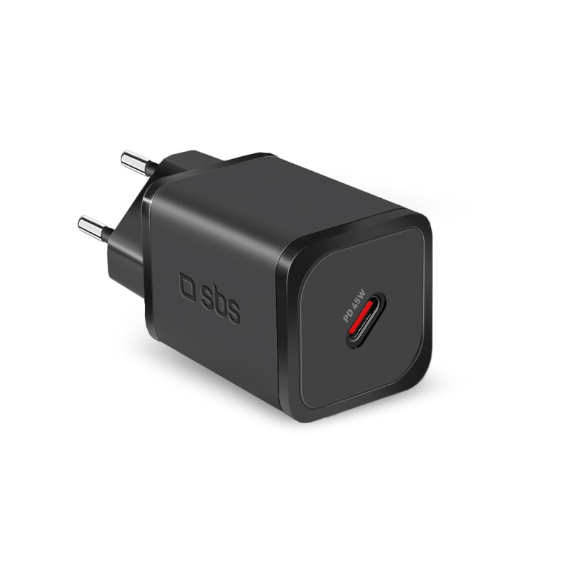 SBS Chargeur USB-C 45 Watts, Power Delivery, GaN, Compact et Puissant, Prise européenne, idéal pour Smartphones Android, iPhone, SBS Chargeur USB-C 45 Watts, Power Delivery, GaN, Compact et Puissant, Prise européenne, idéal pour Smartphones Android, iPhone,