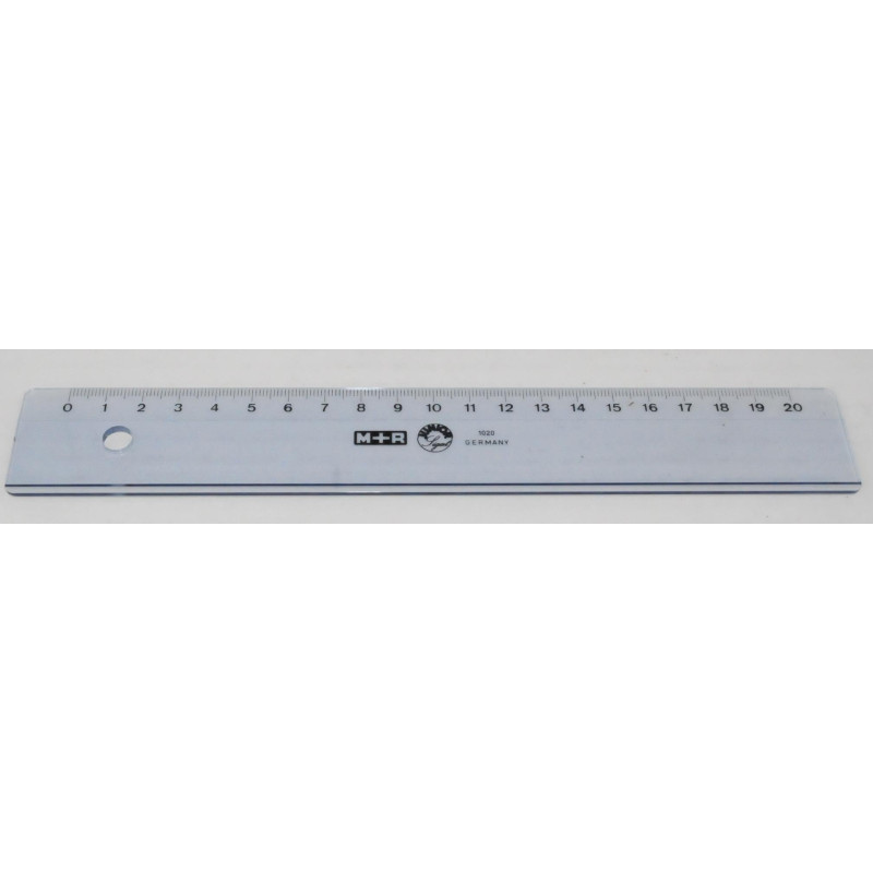 Règle de bureau et techniciens 20 cm.