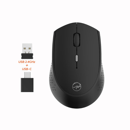 MOBILITY LAB - Souris sans Fil Rechargeable USB-C pour Mac et Windows