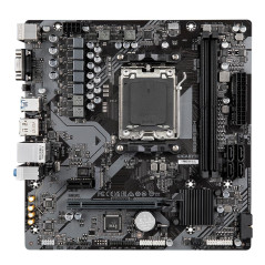 GIGABYTE B650M S2H Carte mère - AMD Ryzen série 9000, VRM 5+2+2 Phases, jusqu'à 6400 MHz DDR5 (OC), 1xPCIe 4.0 M.2, LAN GbE, USB