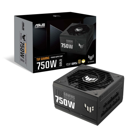 ASUS TUF Gaming 750W Gold - Bloc d'alimentation (750 Watts, modulaire, 80+ Gold, ATX 3.1, PCIE 5.1, Composants de qualité Milita
