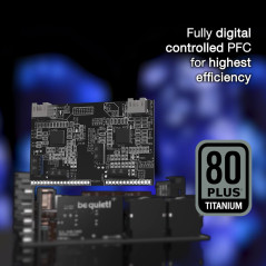 be quiet! Dark Power Pro 13 1600W Bloc d’Alimentation, ATX 3.1, 80 Plus® Titanium, Contrôle entièrement numérique, Ventilateur S