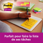 Post-it Notes Autocollantes, Grand Format, Couleurs Néon Assorties, Lignées, 101 mm x 152 mm, 100 Feuilles, 6 Blocs - Feuillets Post-it Notes Autocollantes, Grand Format, Couleurs Néon Assorties, Lignées, 101 mm x 152 mm, 100 Feuilles, 6 Blocs - Feuillets