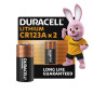 DURACELL CR123 Piles au lithium haute puissance 3V (CR123A / CR17345) (lot de 2) – longue durée – Pour appareils photos, lampes DURACELL CR123 Piles au lithium haute puissance 3V (CR123A / CR17345) (lot de 2) – longue durée – Pour appareils photos, lampes