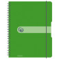 Herlitz bloc à spirales de 80 feuilles, format A4, papier sans bois, quadrillé, vert pomme Herlitz bloc à spirales de 80 feuilles, format A4, papier sans bois, quadrillé, vert pomme