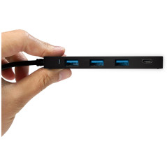 LogiLink UA0311 USB 3.0 (3.1 Gen 1) Type-C 5000Mbit/s Noir hub & concentrateur - Hubs & concentrateurs (USB 3.0 (3.1 Gen 1) Type