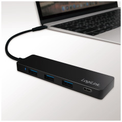 LogiLink UA0311 USB 3.0 (3.1 Gen 1) Type-C 5000Mbit/s Noir hub & concentrateur - Hubs & concentrateurs (USB 3.0 (3.1 Gen 1) Type