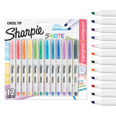 SHARPIE SNOTE CHSL. ASST BL12 PEA