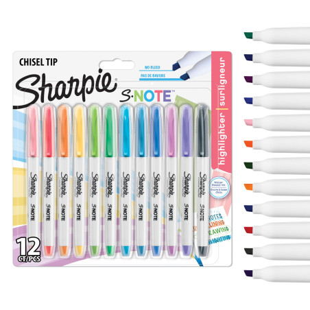 SHARPIE SNOTE CHSL. ASST BL12 PEA