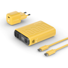 RealPower PB-10000 Power Pack Powerbank (Batterie supplémentaire) 10000 mAh Li-ION USB, USB-C® Jaune