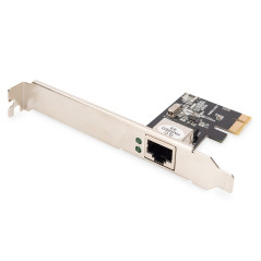 DIGITUS Carte PCI Express Gigabit Ethernet 32 bits, support à profil bas,Realtek RTL8111H