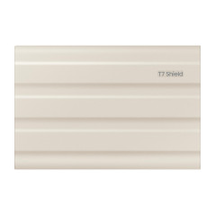 Samsung SSD Externe T7 Shield, 1 To, Beige, MU-PE1T0K/EU, vitesse de lecture/écriture jusqu'à 1050Mo/s, USB 3.2 Gen 2