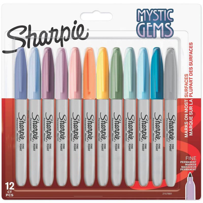 SHARPIE Mystic Gems Lot de 12 marqueurs