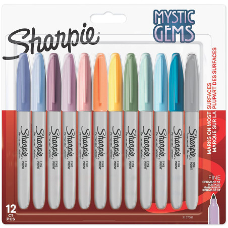 SHARPIE Mystic Gems Lot de 12 marqueurs