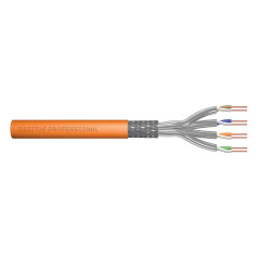 DIGITUS 250 m Cat 7 Câble réseau - S-FTP (PiMF) Simplex - BauPVO Dca - LSZH Sans halogène - 1200 MHz Cuivre AWG 23/1 - Compatibl