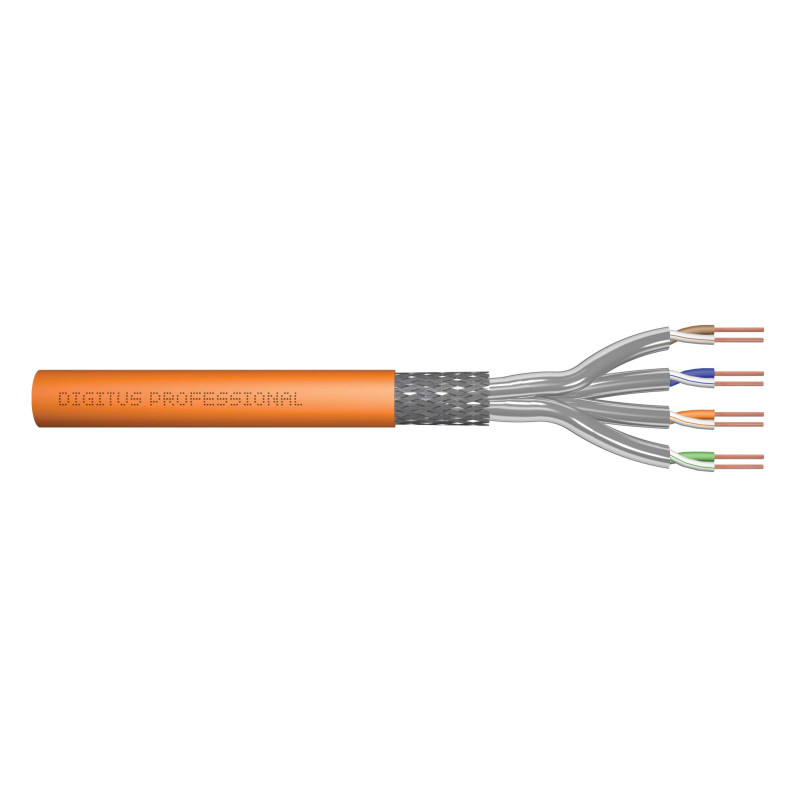 DIGITUS 250 m Cat 7 Câble réseau - S-FTP (PiMF) Simplex - BauPVO Dca - LSZH Sans halogène - 1200 MHz Cuivre AWG 23/1 - Compatibl DIGITUS 250 m Cat 7 Câble réseau - S-FTP (PiMF) Simplex - BauPVO Dca - LSZH Sans halogène - 1200 MHz Cuivre AWG 23/1 - Compatibl