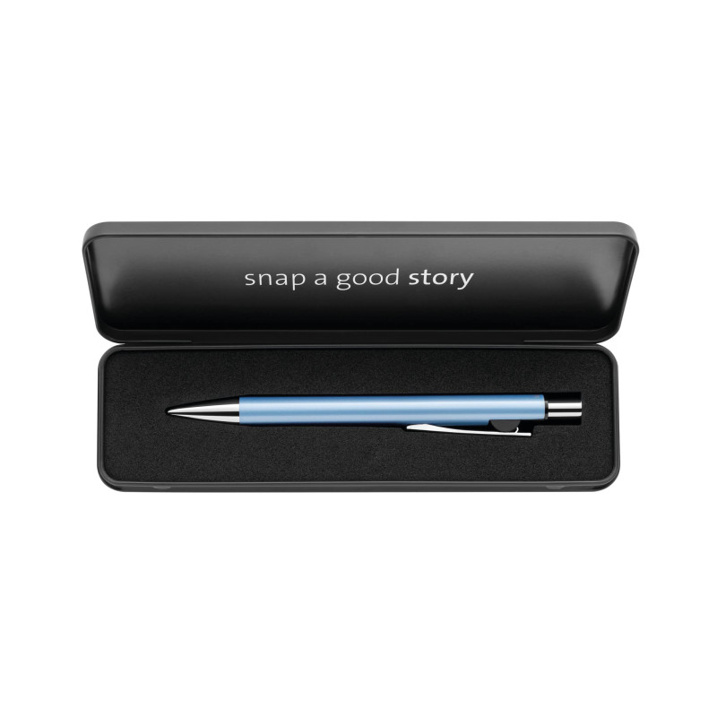 Pelikan 821278 stylo-bille Snap® Metallic K10 Frosted Blue, boîte métal Pelikan 821278 stylo-bille Snap® Metallic K10 Frosted Blue, boîte métal