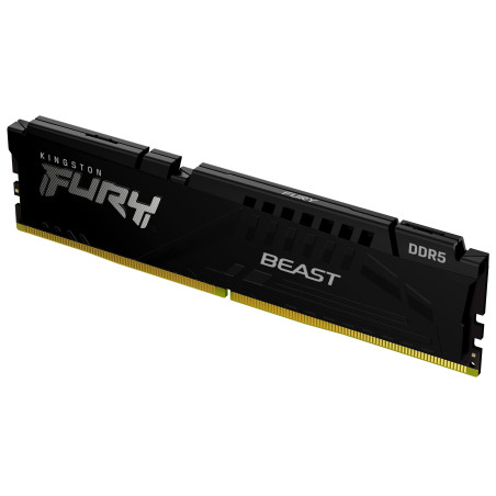 Kingston FURY Beast Noir DDR5 16Go 5600MT/s CL36 DIMM Mémoire pour PC de Gamer Module Simple AMD EXPO et Intel XMP - KF556C36BBE