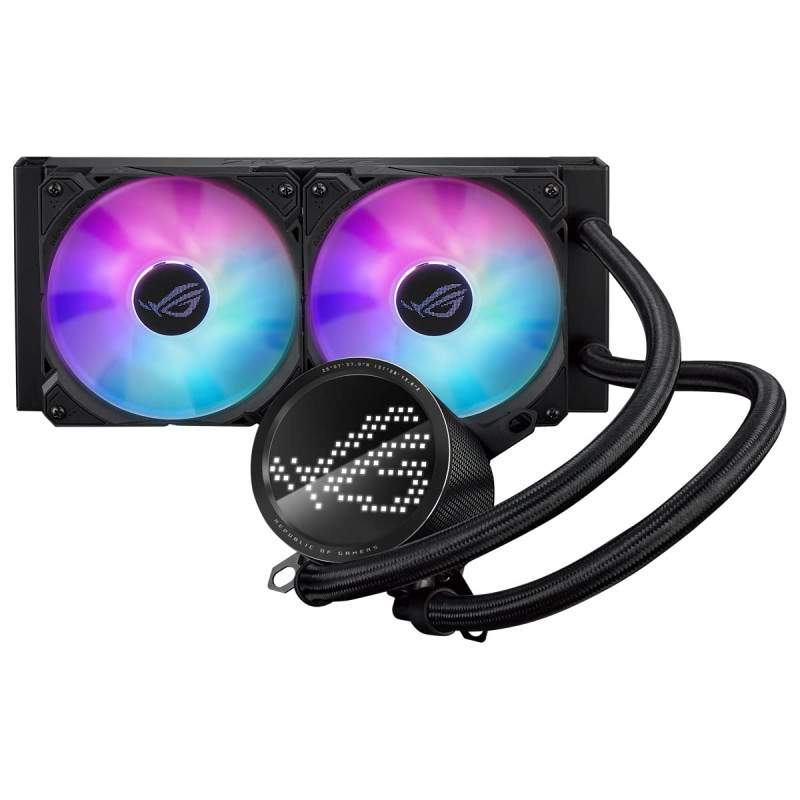 ASUS ROG Ryuo III 240 ARGB, tout-en-un CPU liquid color avec solution de pompage Asetek 8th gen, Anime Matrix™ LED Display et ve ASUS ROG Ryuo III 240 ARGB, tout-en-un CPU liquid color avec solution de pompage Asetek 8th gen, Anime Matrix™ LED Display et ve