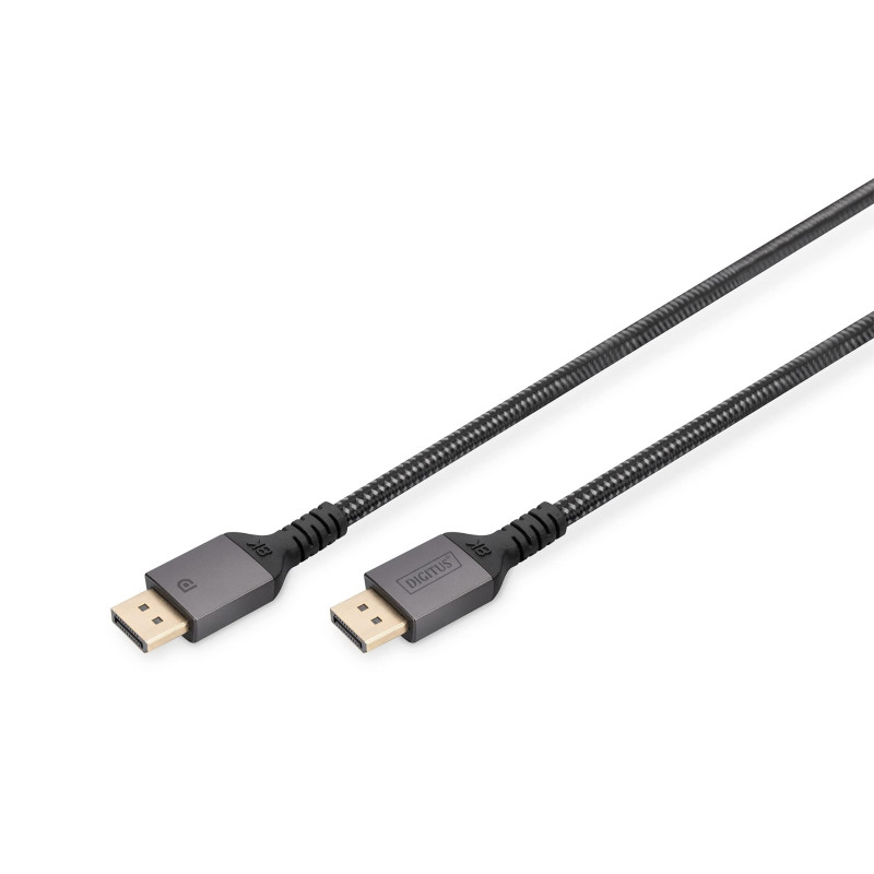 DIGITUS Câble DisplayPort - Displayport 1.4 - UHD-II 8K/60hz - 4k/144Hz - câble tressé - contacts dorés - 3m - Compatible avec m DIGITUS Câble DisplayPort - Displayport 1.4 - UHD-II 8K/60hz - 4k/144Hz - câble tressé - contacts dorés - 3m - Compatible avec m