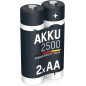 ANSMANN Piles Rechargeables HR6 NiMH 2500 mAh 1,2 V (Lot de 2) – Piles Rechargeables Mignon AA à Faible autodécharge – Accumulat ANSMANN Piles Rechargeables HR6 NiMH 2500 mAh 1,2 V (Lot de 2) – Piles Rechargeables Mignon AA à Faible autodécharge – Accumulat