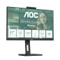 AOC Q27P3QW Moniteur QHD 27 ", Webcam 2 MP, Hauteur réglable, Haut-Parleur (2560 x 1440, 75 Hz, HDMI, DisplayPort, hub USB) Noir AOC Q27P3QW Moniteur QHD 27 ", Webcam 2 MP, Hauteur réglable, Haut-Parleur (2560 x 1440, 75 Hz, HDMI, DisplayPort, hub USB) Noir