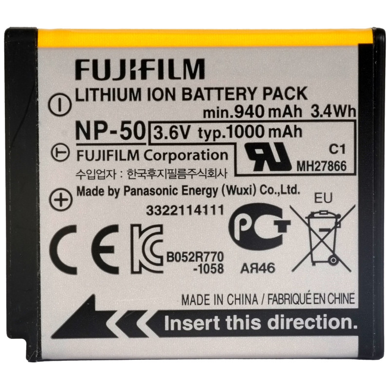 Fujifilm NP-50 Batterie Rechargeable 3,6V 1000mAh