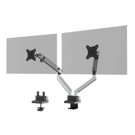 Durable Bras support écran double SELECT PLUS - pour écran jusqu'à 32 et 8kg - réglable en hauteur - inclinable - rotation à 90°