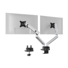 Durable Bras support écran double SELECT PLUS - pour écran jusqu'à 32 et 8kg - réglable en hauteur - inclinable - rotation à 90°