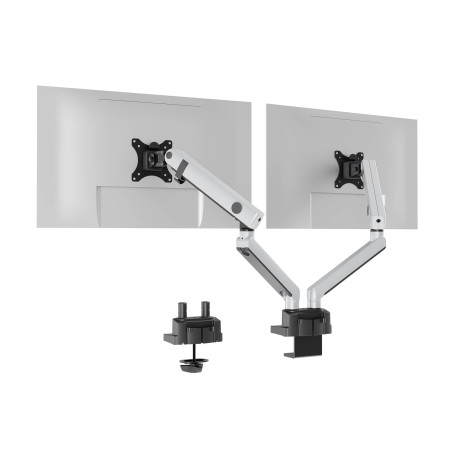 Durable Bras support écran double SELECT PLUS - pour écran jusqu'à 32 et 8kg - réglable en hauteur - inclinable - rotation à 90°