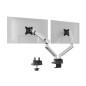 Durable Bras support écran double SELECT PLUS - pour écran jusqu'à 32 et 8kg - réglable en hauteur - inclinable - rotation à 90° Durable Bras support écran double SELECT PLUS - pour écran jusqu'à 32 et 8kg - réglable en hauteur - inclinable - rotation à 90°