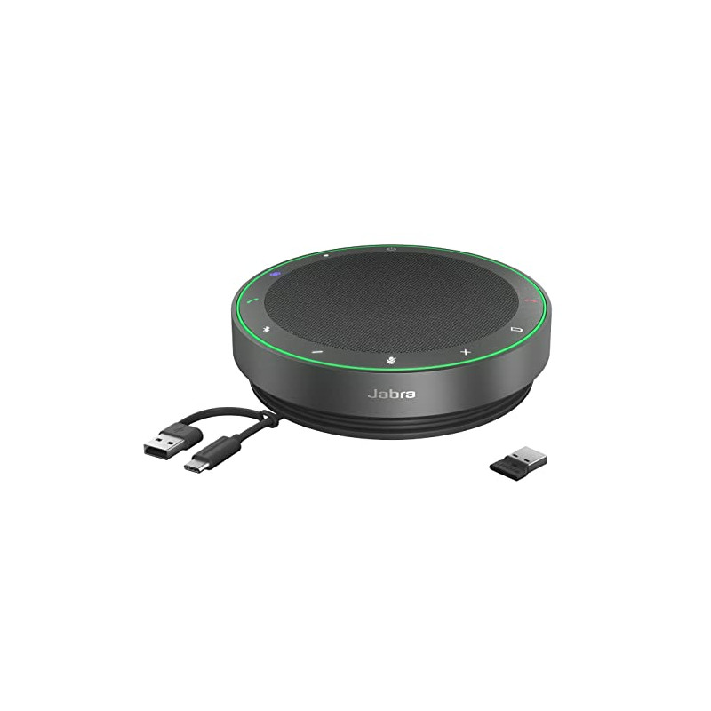 Jabra Speak2 75 Enceinte Bluetooth USB-A, 4 micros antibruit et Haut-Parleur 65 mm Pleine Gamme - Certifié MS Teams, Fonctionne Jabra Speak2 75 Enceinte Bluetooth USB-A, 4 micros antibruit et Haut-Parleur 65 mm Pleine Gamme - Certifié MS Teams, Fonctionne