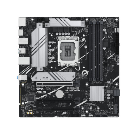 ASUS PRIME B760M-A-CSM – Carte mère PRO Intel B760 LGA 1700 mATX (PCIe 4.0, 2 x M.2, Realtek 2.5Gb Ethernet, DisplayPort, 2 x HD