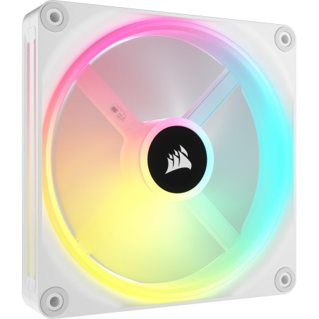 Corsair iCUE Link QX140 RGB à Dôme Magnétique de 140mm Ventilateur - Blanc