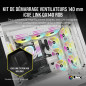 Corsair iCUE Link QX140 RGB à Dôme Magnétique de 140mm Ventilateurs - Double Ventilateurs Kit de Démarrage avec Le Hub du Systèm Corsair iCUE Link QX140 RGB à Dôme Magnétique de 140mm Ventilateurs - Double Ventilateurs Kit de Démarrage avec Le Hub du Systèm
