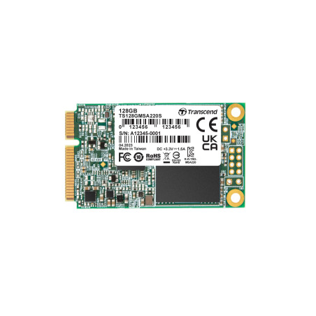 Transcend SSD 128 Go MSA220S mSATA 3D NAND, SATA3