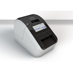Brother QL-820NWBcVM, Imprimante d'étiqettes, Badges Visiteurs, WiFi, Bluetooth, Imprime Jusqu'à 110 Etiquettes par Minute