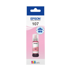 Epson EcoTank 107 Bouteille d’Encre Authentique | Light Magenta| Haute Capacité – Jusqu’à 7,200 Pages | Compatible avec ET-18100