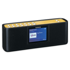 Lenco PDR-045 Radio Portable Dab+ - Radio Dab+ avec Bluetooth® - PPL FM - 5 Touches mémoire - Radio-réveil - Batterie intégrée -