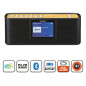 Lenco PDR-045 Radio Portable Dab+ - Radio Dab+ avec Bluetooth® - PPL FM - 5 Touches mémoire - Radio-réveil - Batterie intégrée -