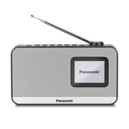 Panasonic RF-D15EG-K, Radio Numérique Portable Dab+/FM, Bluetooth, Écran LCD TFT 2,4", Haut-Parleur 3W 5cm, 4 Boutons de Préséle