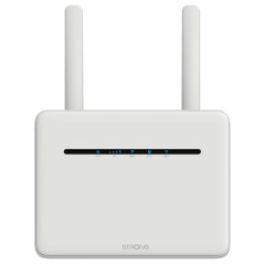 STRONG Routeur 4G+ LTE Cat 6 300 Mbps|WiFi AC Dual Band 1200 Mbps|Modem|Hotspot| 4 Ports RJ45 Gigabit|Compatible Tout opérateur