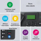 Doro 4100H téléphone Mobile 4G (Simphone LTE+3G+2G) - Mains Libres, Touche d'assistance, 3 mémoires directes, Radio FM, Carte Mi