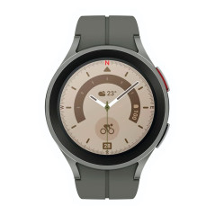 Samsung Galaxy Watch5 Pro, Runde Bluetooth Smartwatch, Wear OS, Outdoor-Fitnessuhr, Fitness-Tracker, 45 mm, Titanium